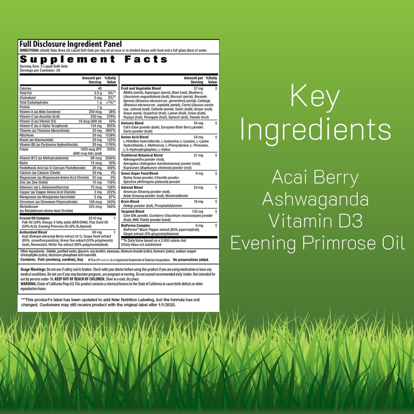 Irwin Naturals Women’s Living Green Liquid-Gel Multi – 70 Nutrients, Omega Oils & Greens Blend | 120 Softgels