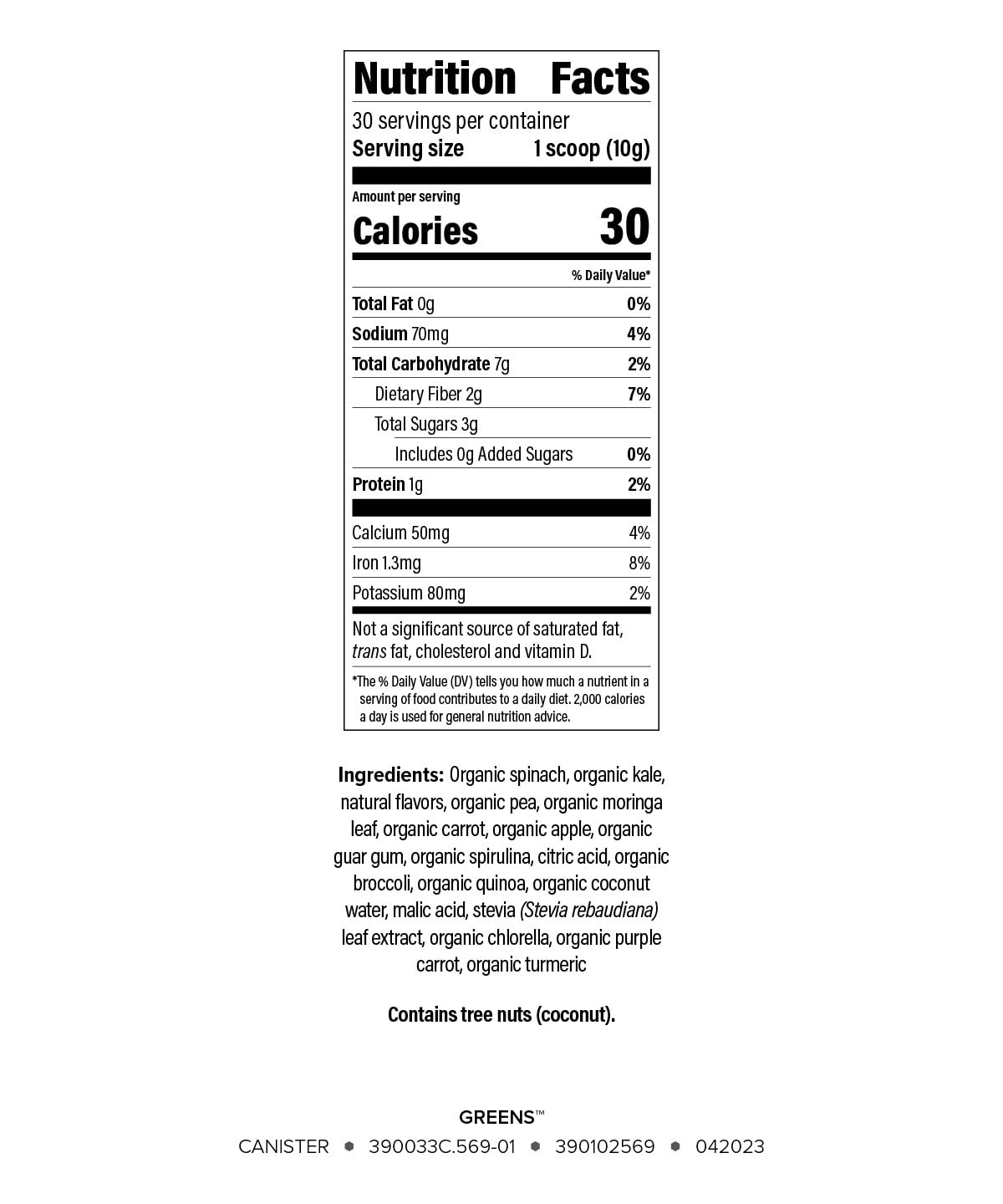 Isagenix Moringa Greens - Green Drink Powder with Antioxidants (Non-GMO, 10.6 oz, 30 Servings)