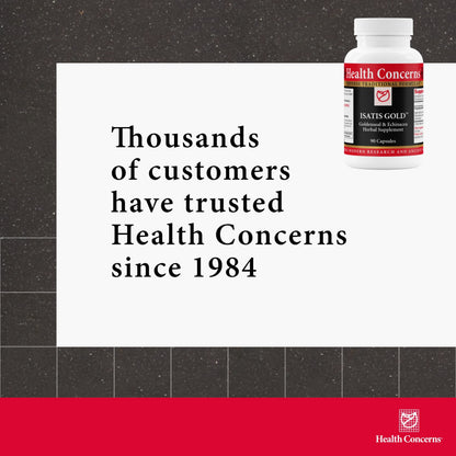 Health Concerns Isatis Gold – Immune Support & Respiratory Tract Supplement (90 Capsules)