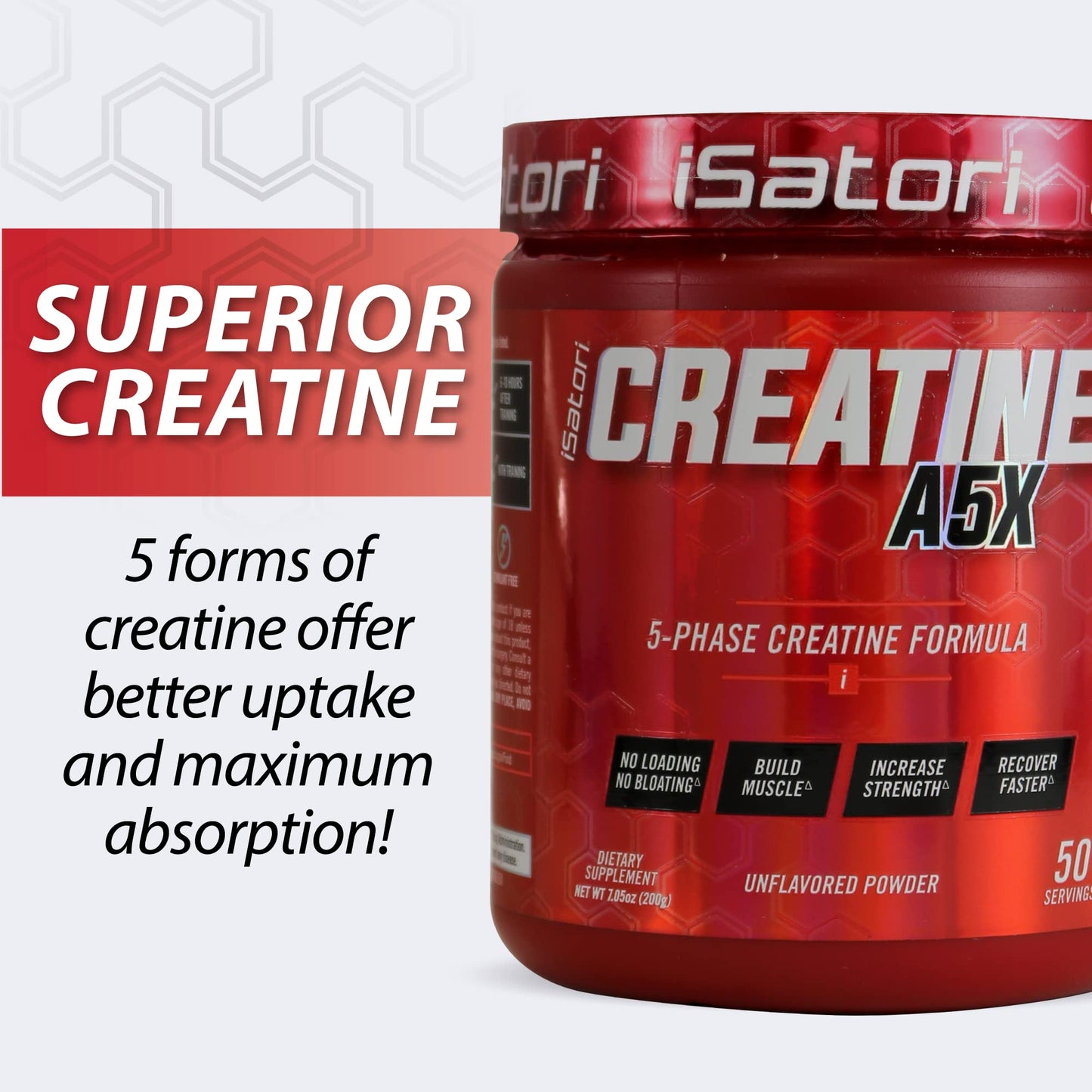 iSatori Creatine A5X – 5-Phase Creatine for Muscle Growth & Recovery