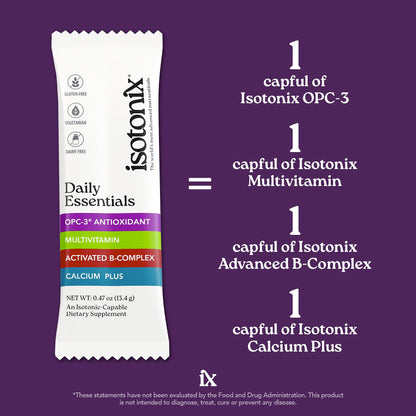 Isotonix Daily Essentials 4-in-1 Multivitamin Packets | Isotonic Delivery, Gluten Free, 30 Pack