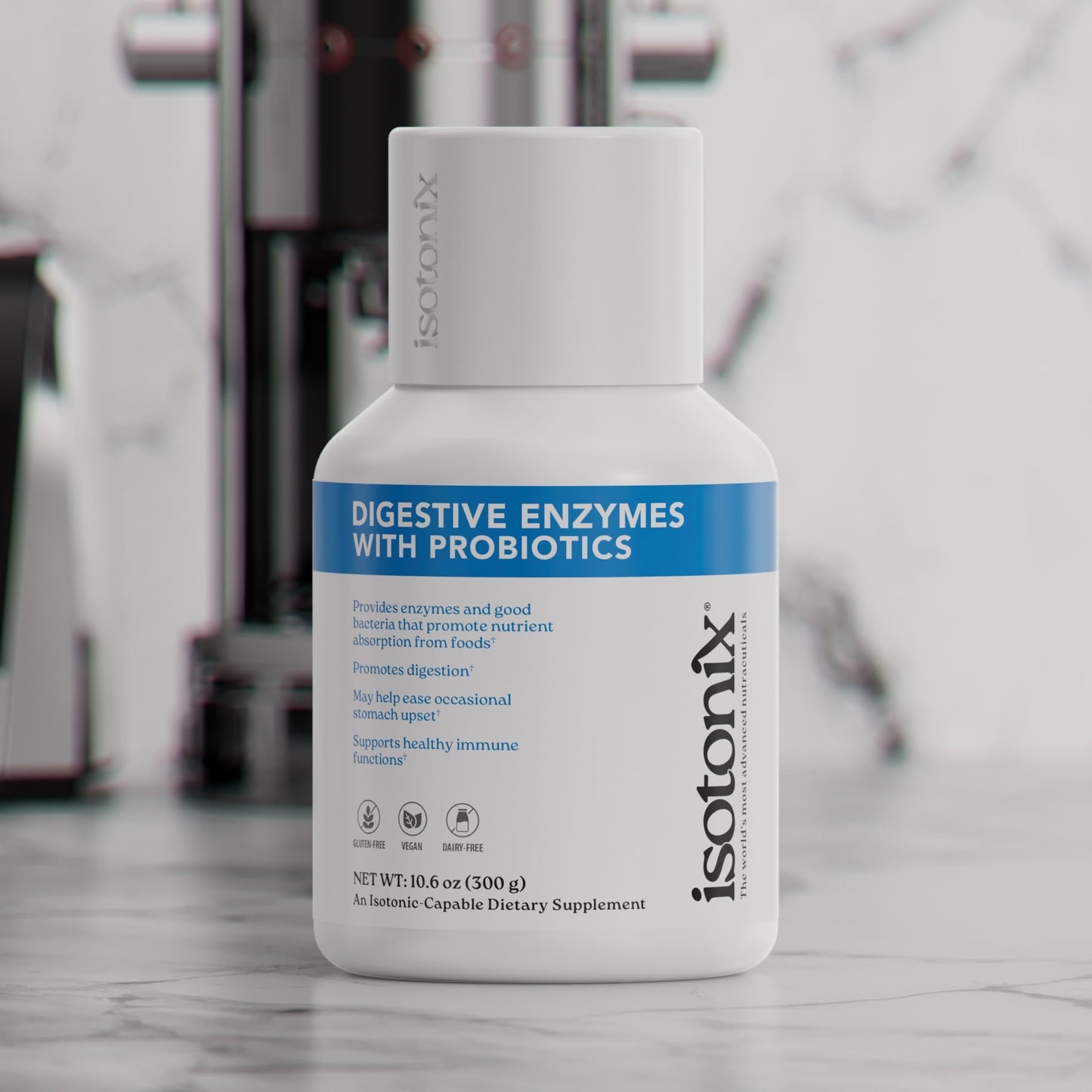 Isotonix® Digestive Enzymes with Probiotics | DigeZyme® Multi-Enzyme Complex & Lactospore® Bacillus Coagulans | Nutrient Absorption, Gut Balance & Digestive Health | Vegan, Gluten-Free | 90 Servings