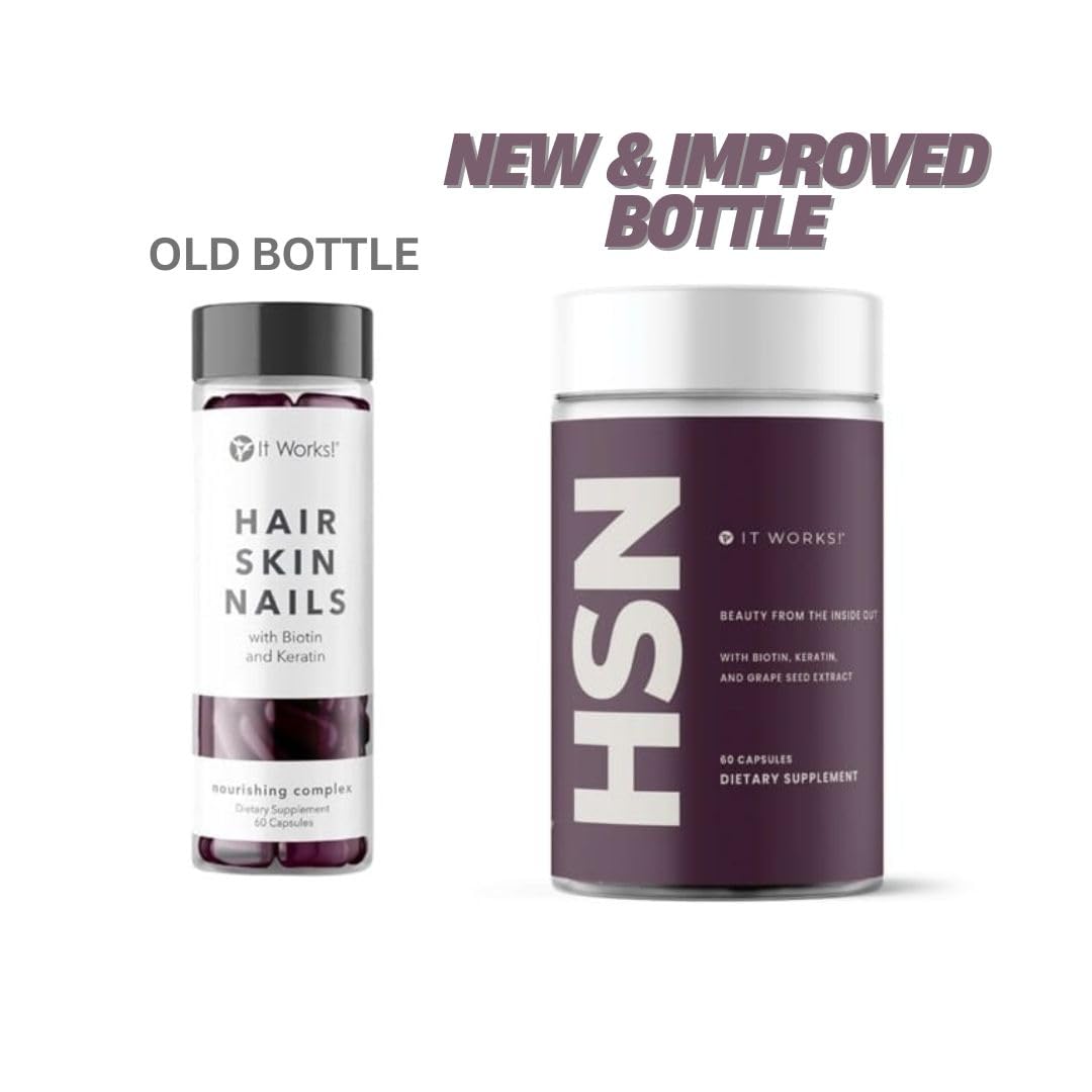 It Works! HSN Beautifying Supplement with Keratin & Biotin – Hair, Skin & Nails – 60 Capsules