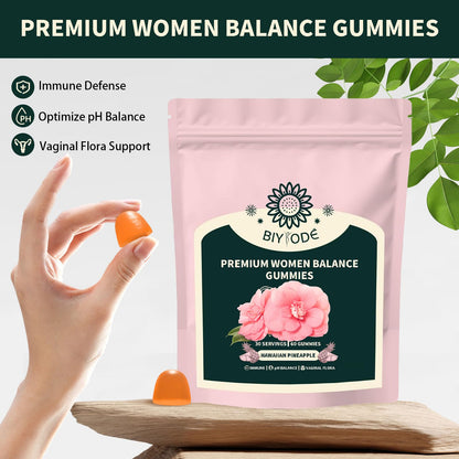 Itiban Women's Balance Gummies – Pineapple Probiotics, Immune Support, Vegan & Gluten-Free
