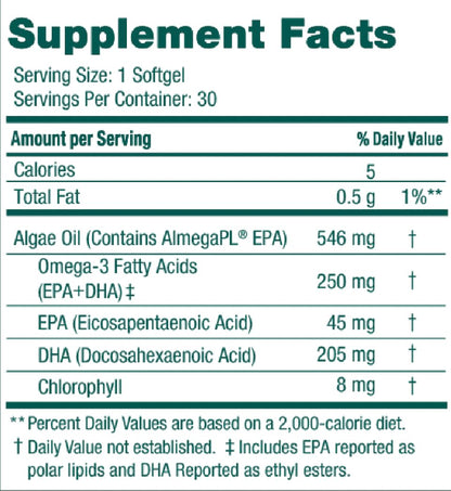 Iwi Omega-3 Mini Softgels – Plant-Based Algae EPA + DHA (30 Servings) | Whole-Body Support