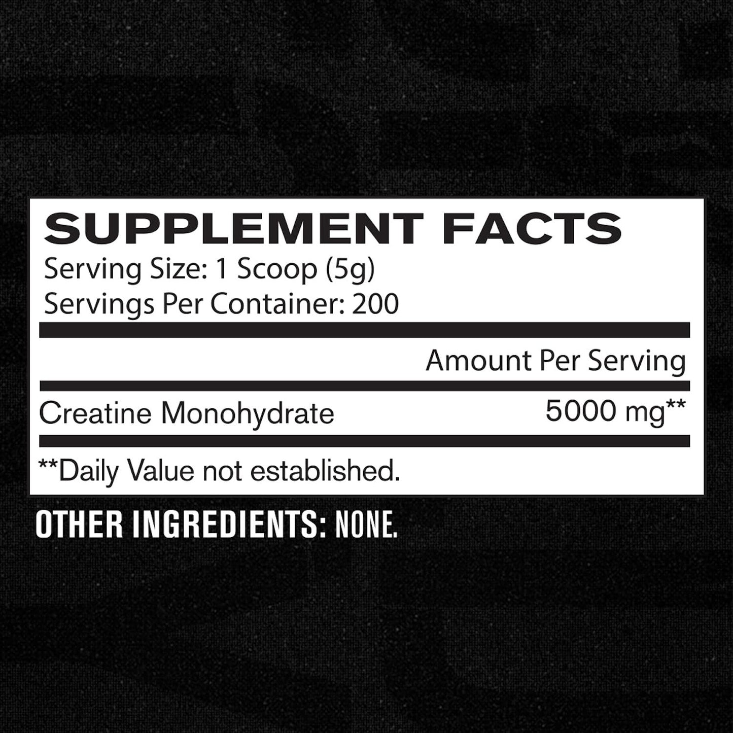 Jacked Factory Creatine Monohydrate Powder 1000g - 200 Servings, Unflavored, Vegan, Third-Party Tested