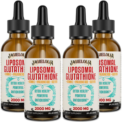 Jagielolia Liposomal Glutathione Liquid 2000MG – High-Potency Vegan Antioxidant Drops, 8 fl oz