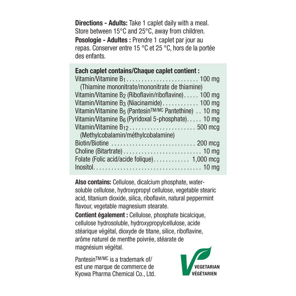 Jamieson Timed Release B100 Complex 225 Caplets | High-Potency Vitamin B-Complex
