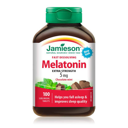 Jamieson Melatonin 5mg Fast-Dissolving Tablets - 100 Count | Sleep Support