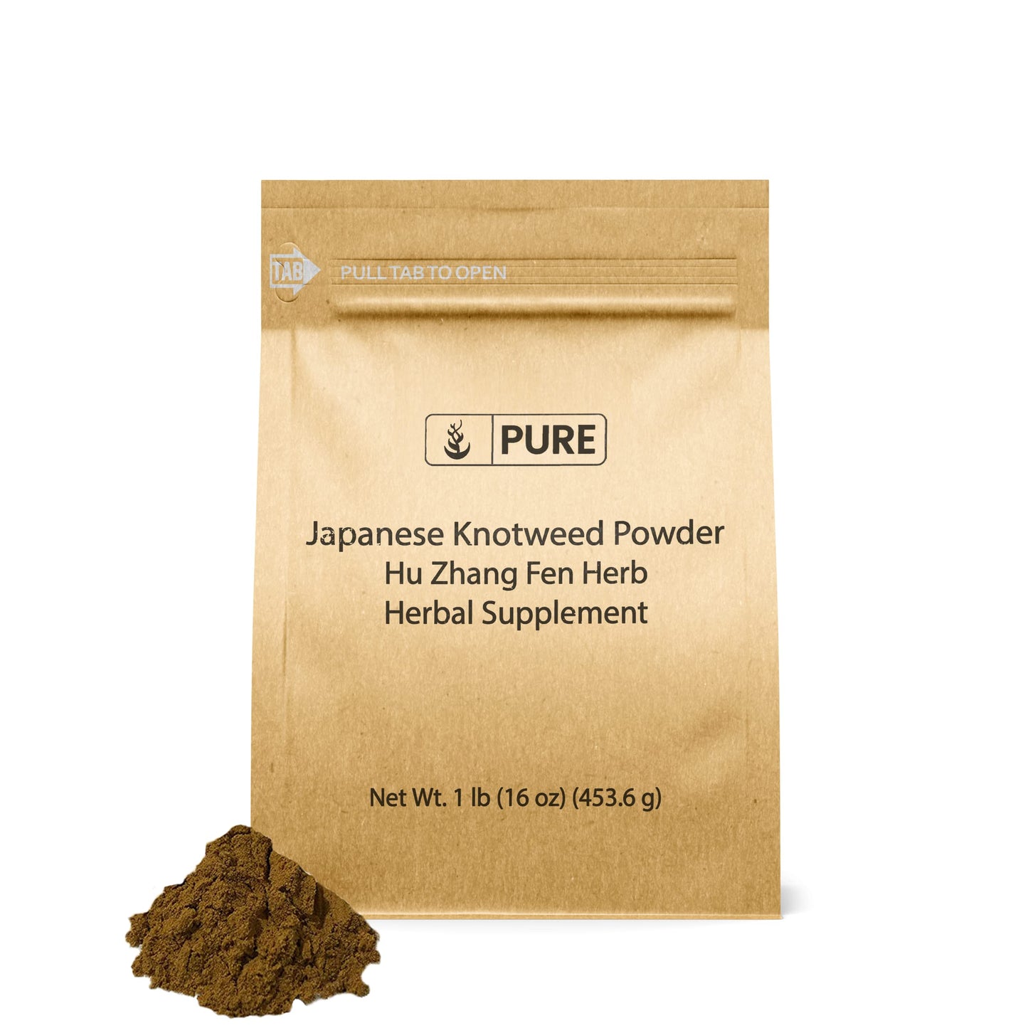 Pure Original Ingredients Japanese Knotweed Powder (1lb) - Hu Zhang Fen - Gluten-Free Traditional Supplement