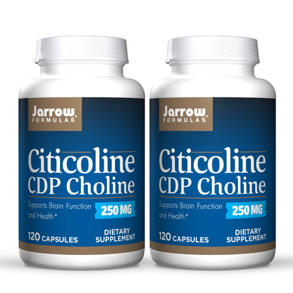 Jarrow Formulas Citicoline CDP Choline 250 mg – 240 Servings (2x120 Capsules)