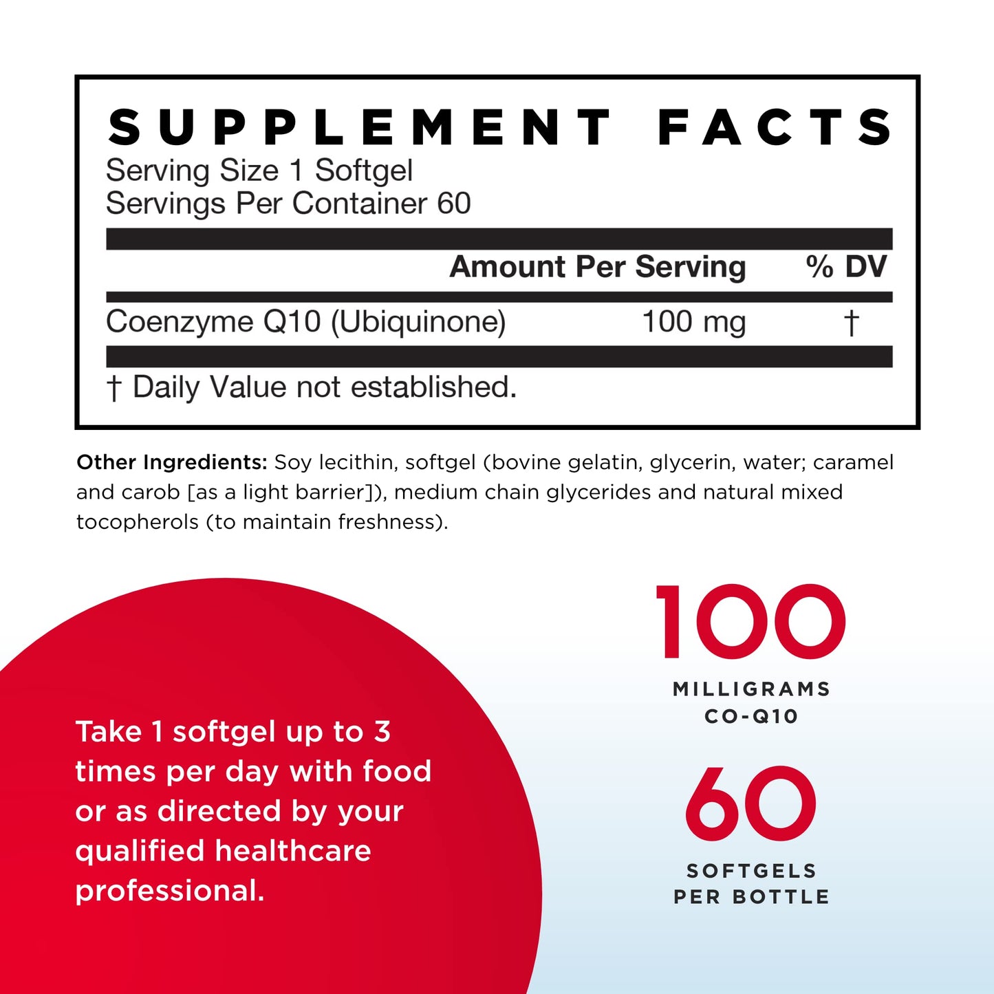 Jarrow Formulas Q-Absorb Co-Q10 100 mg | 60 Softgels, Pack of 2