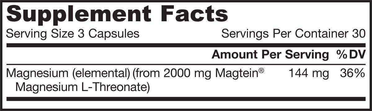 MagMind Magnesium L-Threonate (3 Pack) – 90 Capsules | Jarrow Formulas