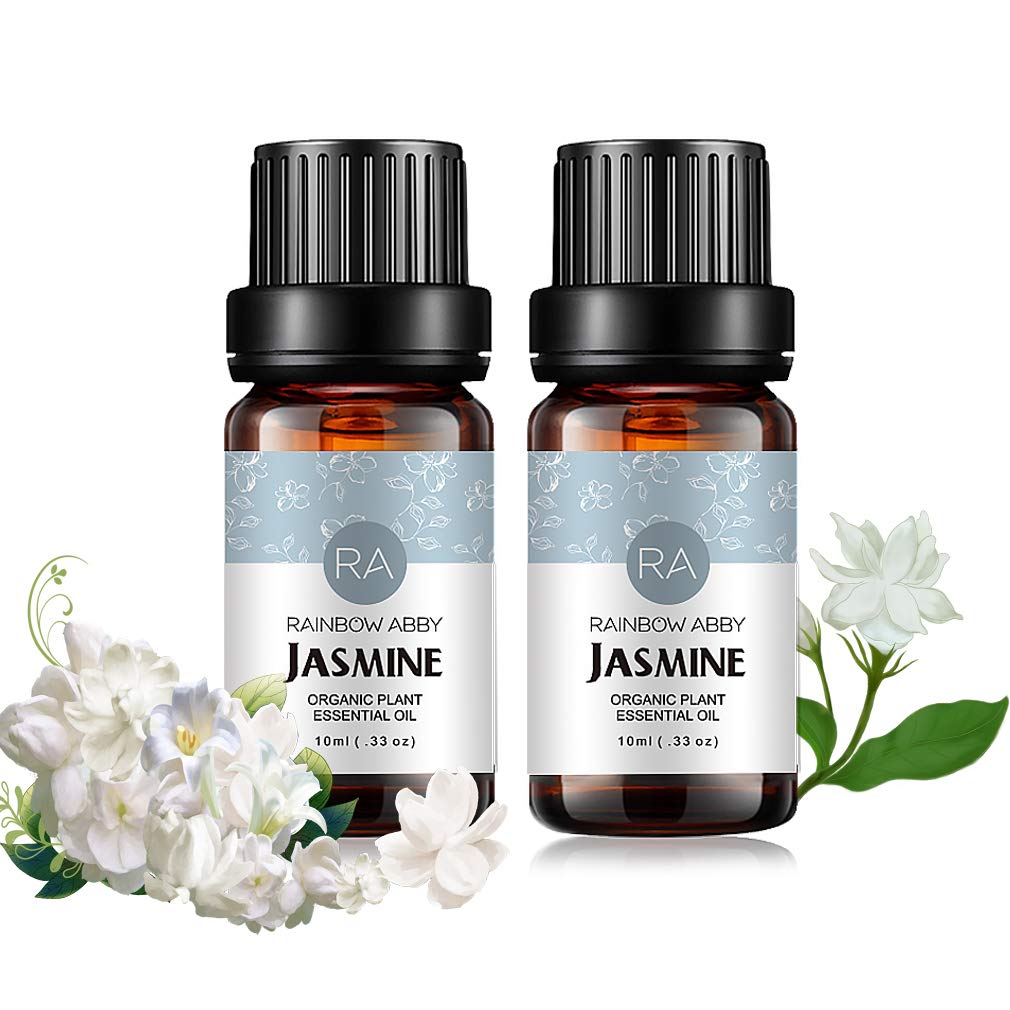 2-Pack Jasmine Essential Oil 100% Pure Organic Aroma Oil (2x10ml) for Diffusers