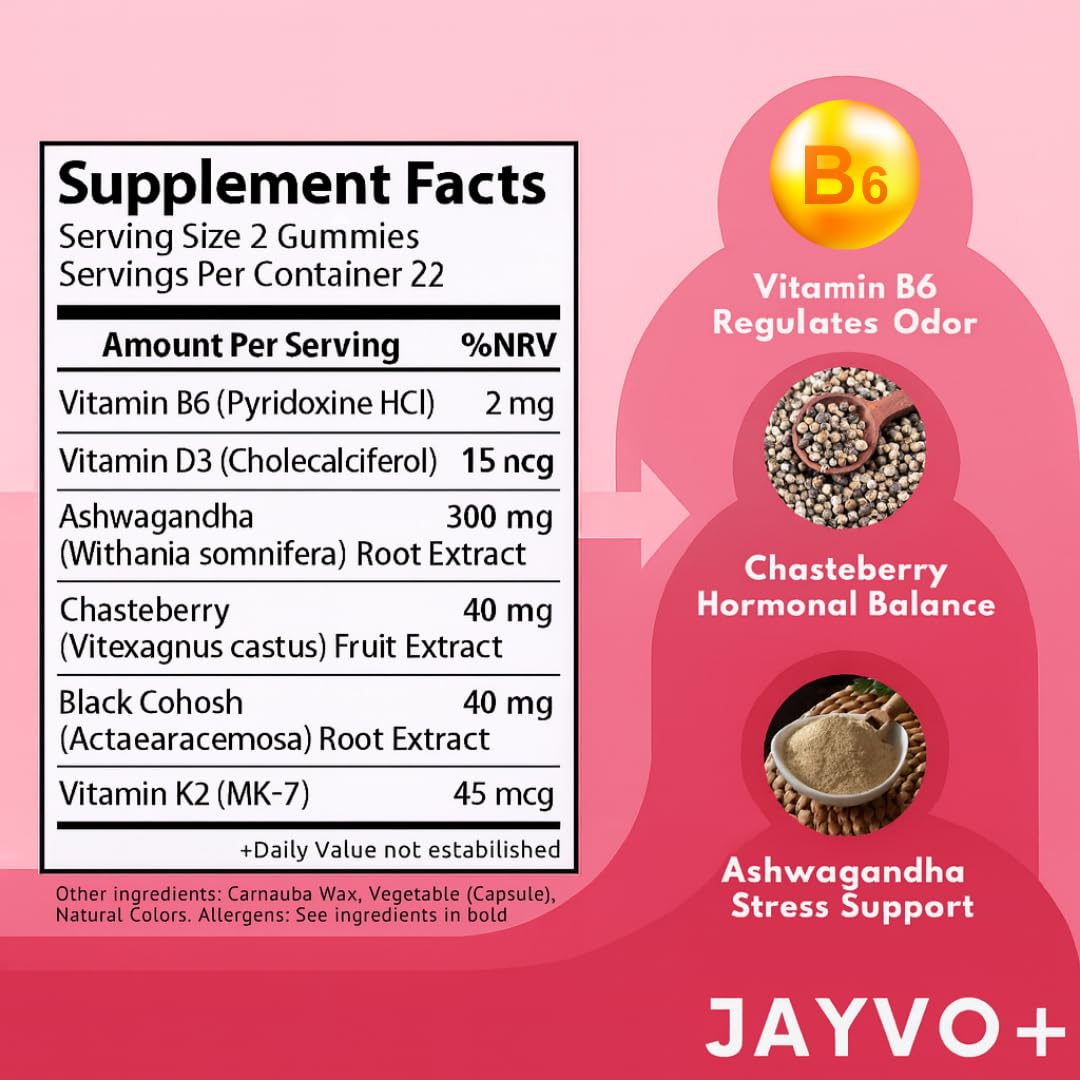 JAYVO Vaginal Probiotic – pH Balance, Odor & Yeast Control | Gummies