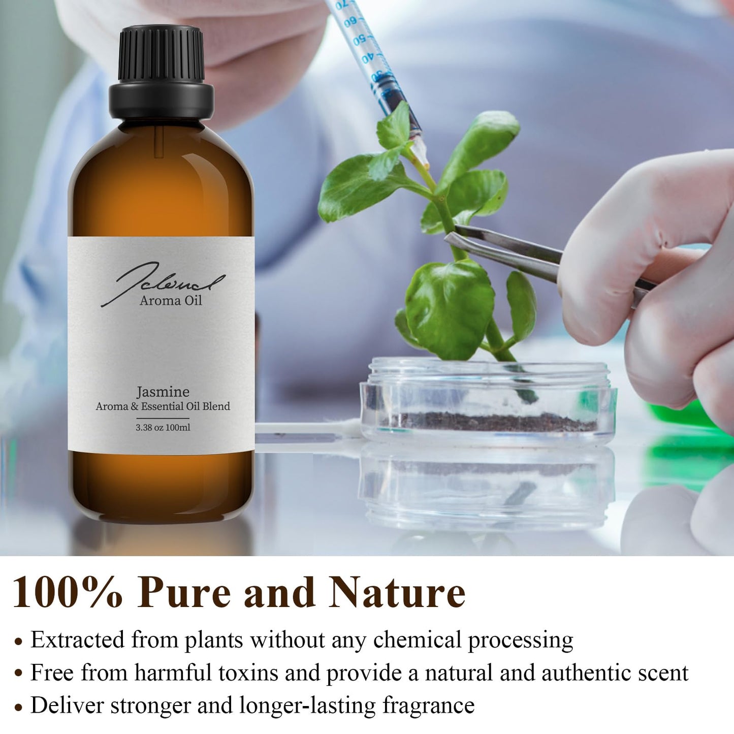 JCLOUD Jasmine Essential Oil for Scent Air Machine | Hotel-Grade Diffuser Oil, 100mL