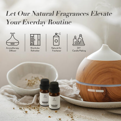 JCLOUD Modern Glamour Essential Oil – W Hotel Inspired Rose & Cedarwood Diffuser Oil, 10mL