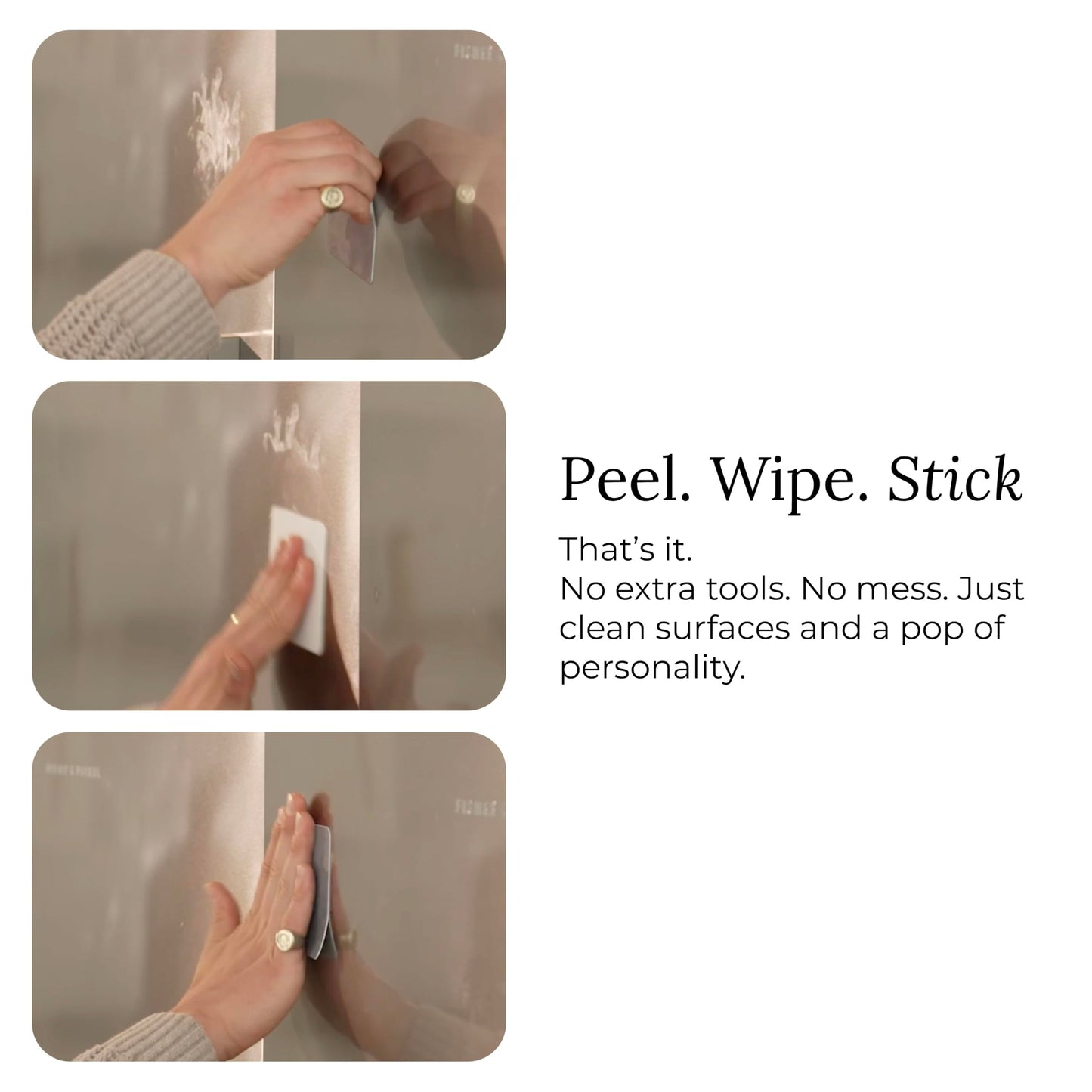 Jiffys Restickable Cleaning Pads – Reusable & Washable Multi-Surface Cleaner for Home & Kitchen, Ivory