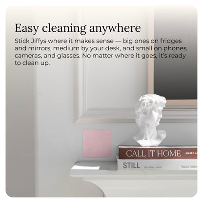 Jiffys Restickable Cleaning Pads – Reusable & Washable Multi-Surface Cleaner for Home & Kitchen, Ivory