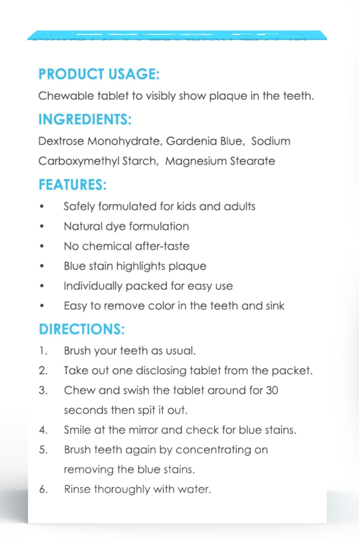 JJ Care Disclosing Tablets – 102 Count, Grape Flavor for Kids