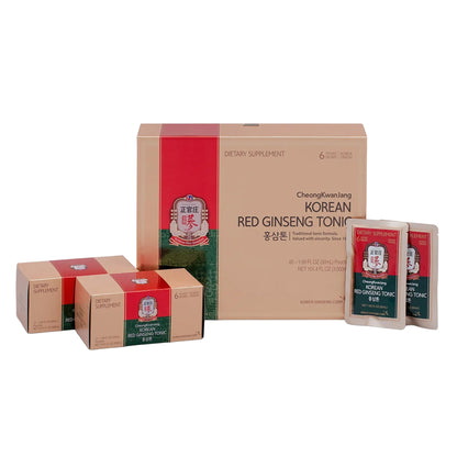 JungKwanJang Korean Red Ginseng Tonic Pouch (Tonic Mild) – 6-Year Ginseng + 10 Herbs for Immune Support