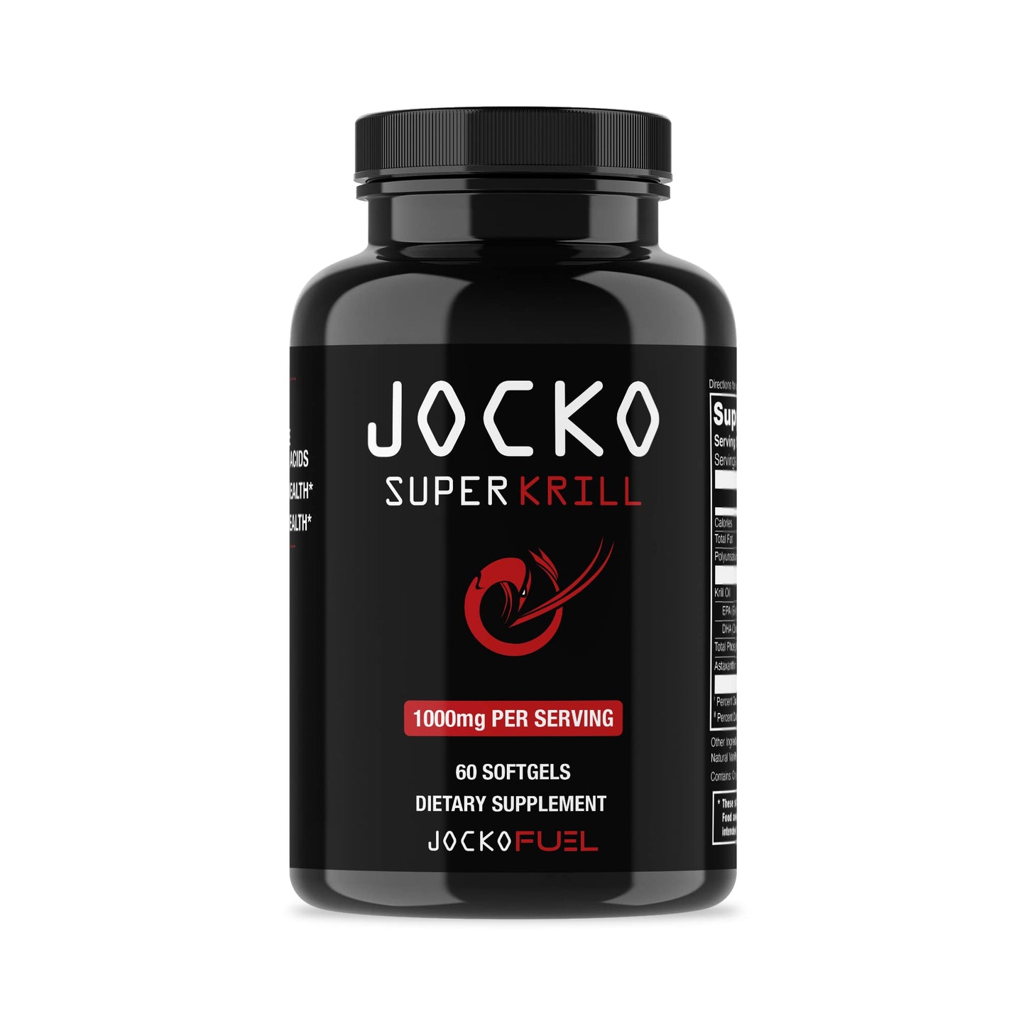 Jocko Fuel Antarctic Krill Oil 1000mg Softgels – Omega-3 DHA & EPA