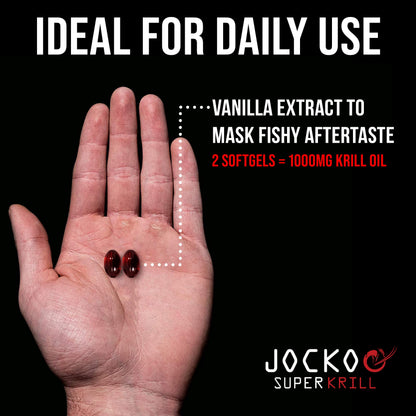 Jocko Fuel Antarctic Krill Oil 1000mg Softgels – Omega-3 DHA & EPA