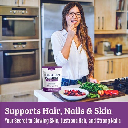 Dr. Matthew Hydrolyzed Collagen Peptides Powder – Unflavored, Grass-Fed, Type 1 & 3 (Hair, Skin, Joints)