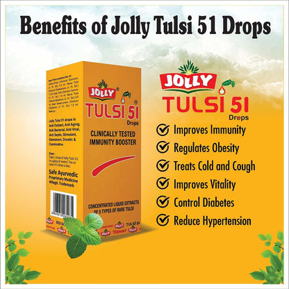Jolly Tulsi 51 Drops Natural Immunity Booster – 30 ml | Jolly Pharma