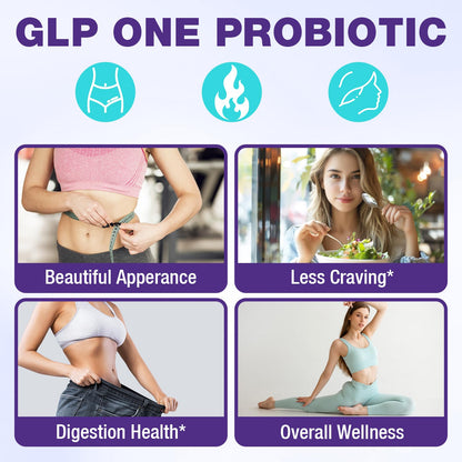 Jorrwatee GLP ONE Probiotic — 14-in-1 for Digestion, Energy & Gut Health, 60 Counts
