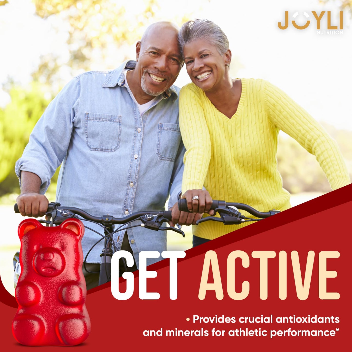 JOYLI Quercetin Gummies 500MG with Bromelain, Zinc, Vitamin C & D3 – Immune Support