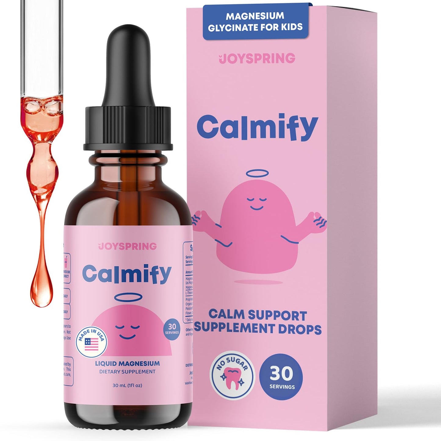 JoySpring Calmify: Liquid Magnesium for Kids - Chamomile & L-Theanine