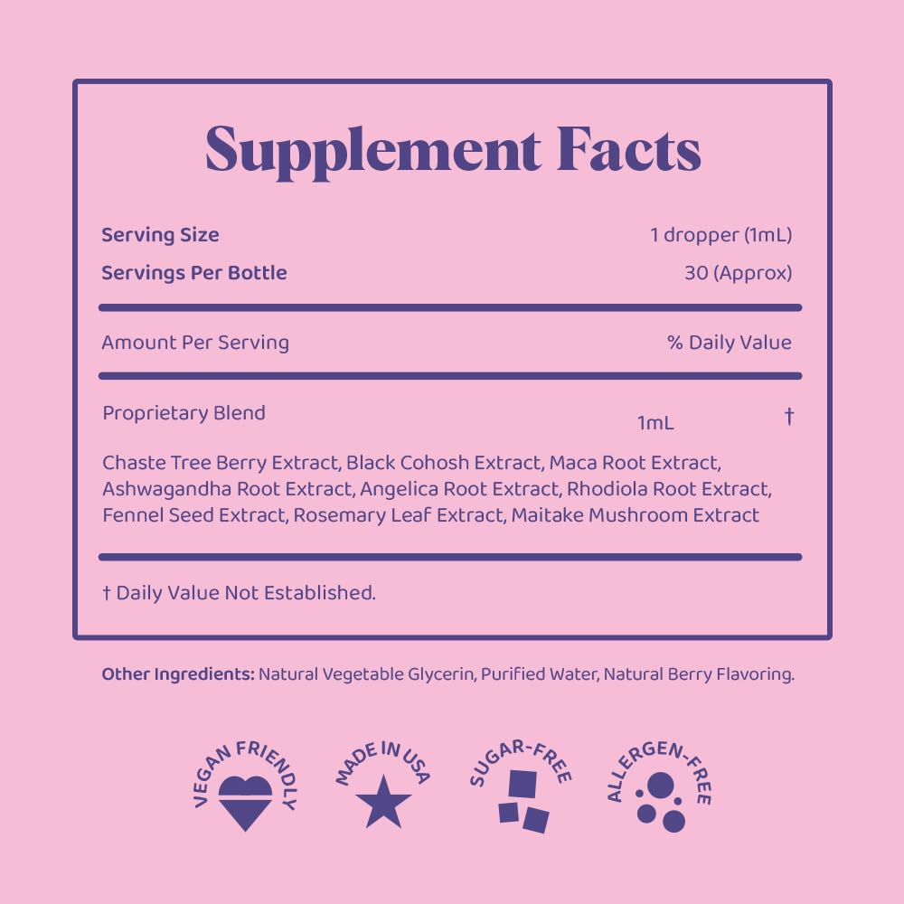 JoySpring Hormone Balance for Women - Black Cohosh, Menopause & PMS Relief