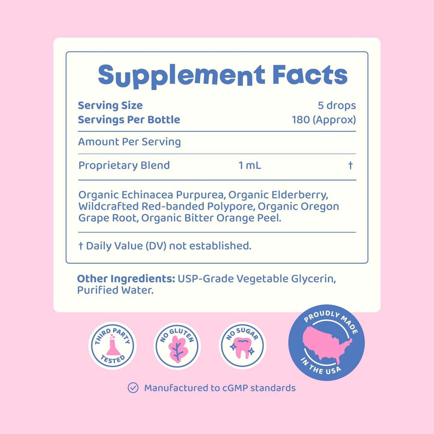 JoySpring Immune Drops – Kids & Family Immune Support Liquid (2 fl oz) with Echinacea, Elderberry