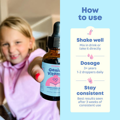 JoySpring Kids B Complex – Vitamin B Complex Liquid Drops with Elderberry, Zinc & Vitamin C | Supports Overall Wellness (1 fl oz, 30 Servings)
