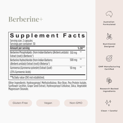 JSHealth Berberine+ Formula – Berberine Supplement for Metabolic Health | Vegan, Gluten-Free, Non-GMO (60 Tablets)