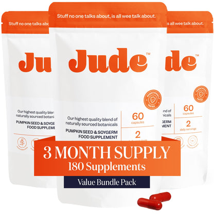 Jude Bladder Control Tablets – Daily Urinary Support, 180 Capsules