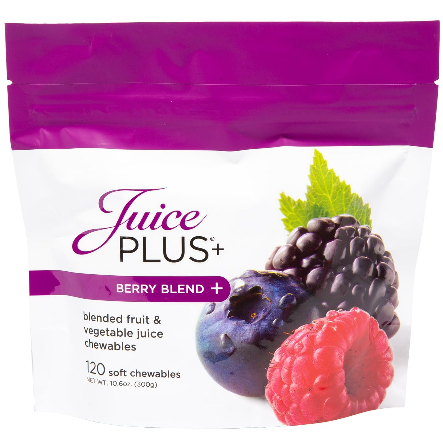 Juice Plus+ Berry Blend Soft Chews – Daily Nutrition from 12 Plants for Adults & Kids (1 Month, 30 Chews)
