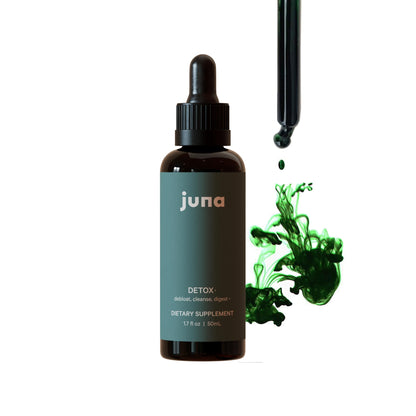 Juna Chlorophyll Liquid Drops – 3X Potency Detox, Energy & Internal Deodorant (Mint-Lemon Flavor)