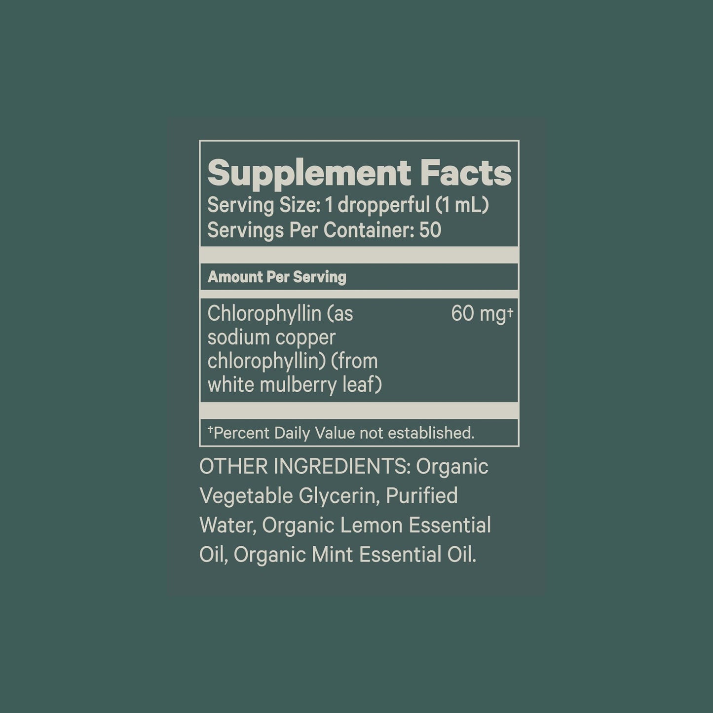 Juna Chlorophyll Liquid Drops – 3X Potency Detox, Energy & Internal Deodorant (Mint-Lemon Flavor)