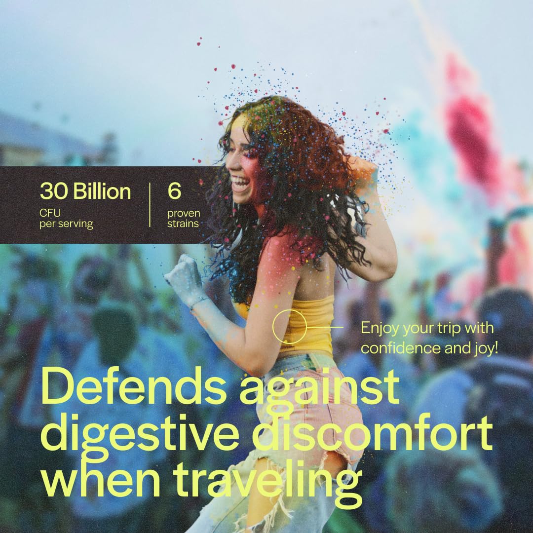 June Science Travel + Defense | Fast Melt Probiotic for Immune Health While Traveling - Tropical Flavor, 30 Sachets