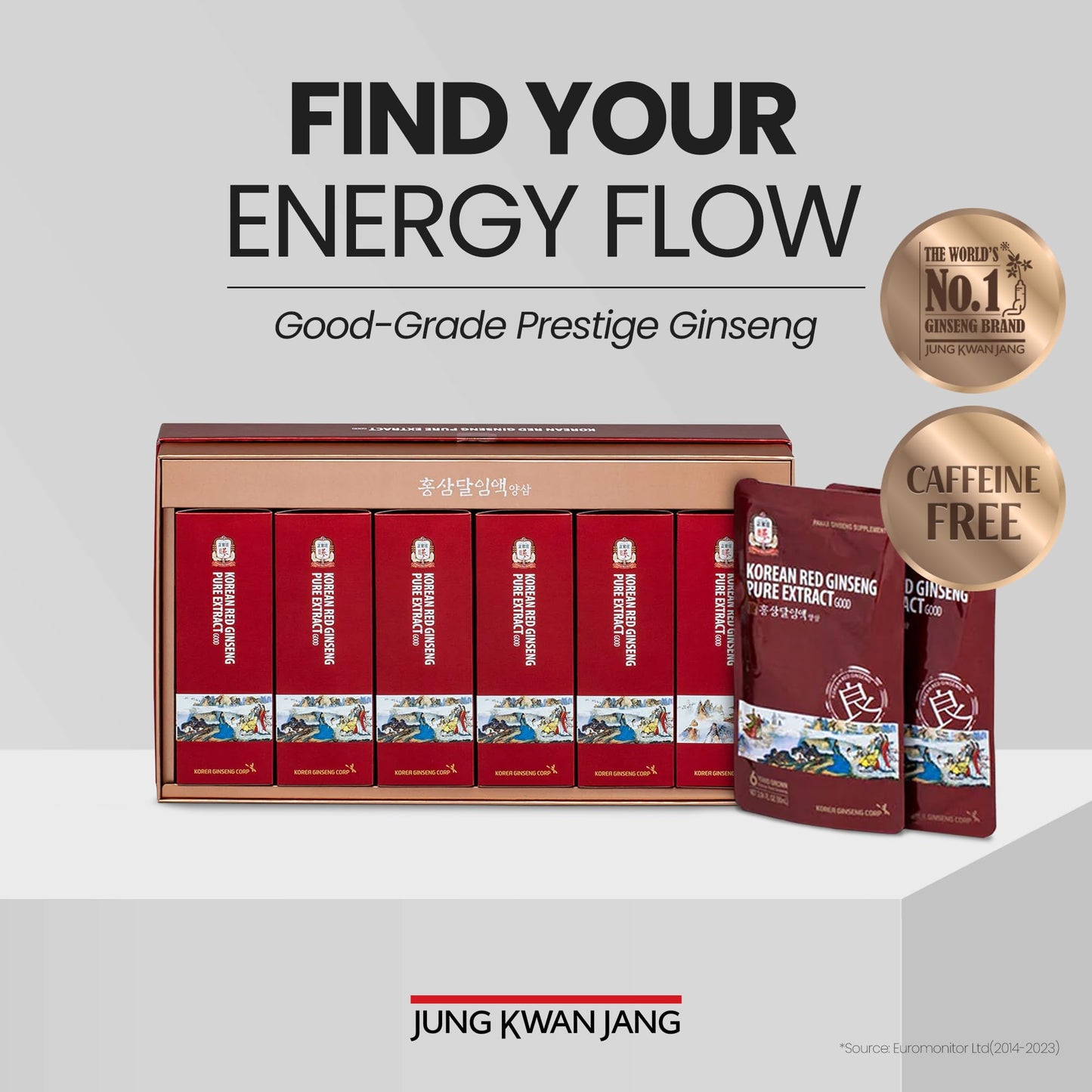 JungKwanJang Korean Red Ginseng Pure Extract – Premium Grade, 30 Count