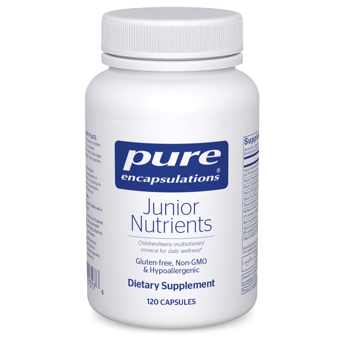Pure Encapsulations Junior Nutrients – Kids & Teens Multivitamin (No Iron)