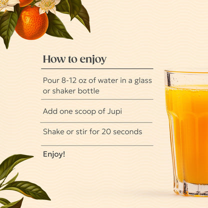 Jupi Hydration & Wellness Powder – Turmeric Ginger Shots, Vitamin C