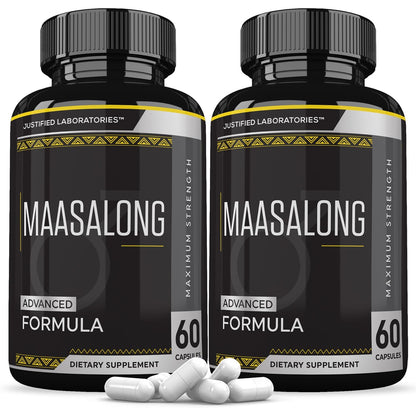 Justified Laboratories Maasalong Advanced Men's Health Formula 2 Pack – 120 Capsules