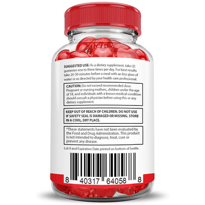 Justified Laboratories Vital Pump XL Gummies (3 Pack) – 1000mg ACV Beet & Pomegranate | Vegan, Non-GMO