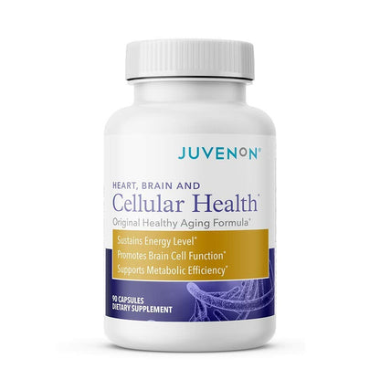 Juvenon Cellular Health | Acetyl L-Carnitine & Biotin for NAD+ Support, Energy & Focus – 90 Capsules