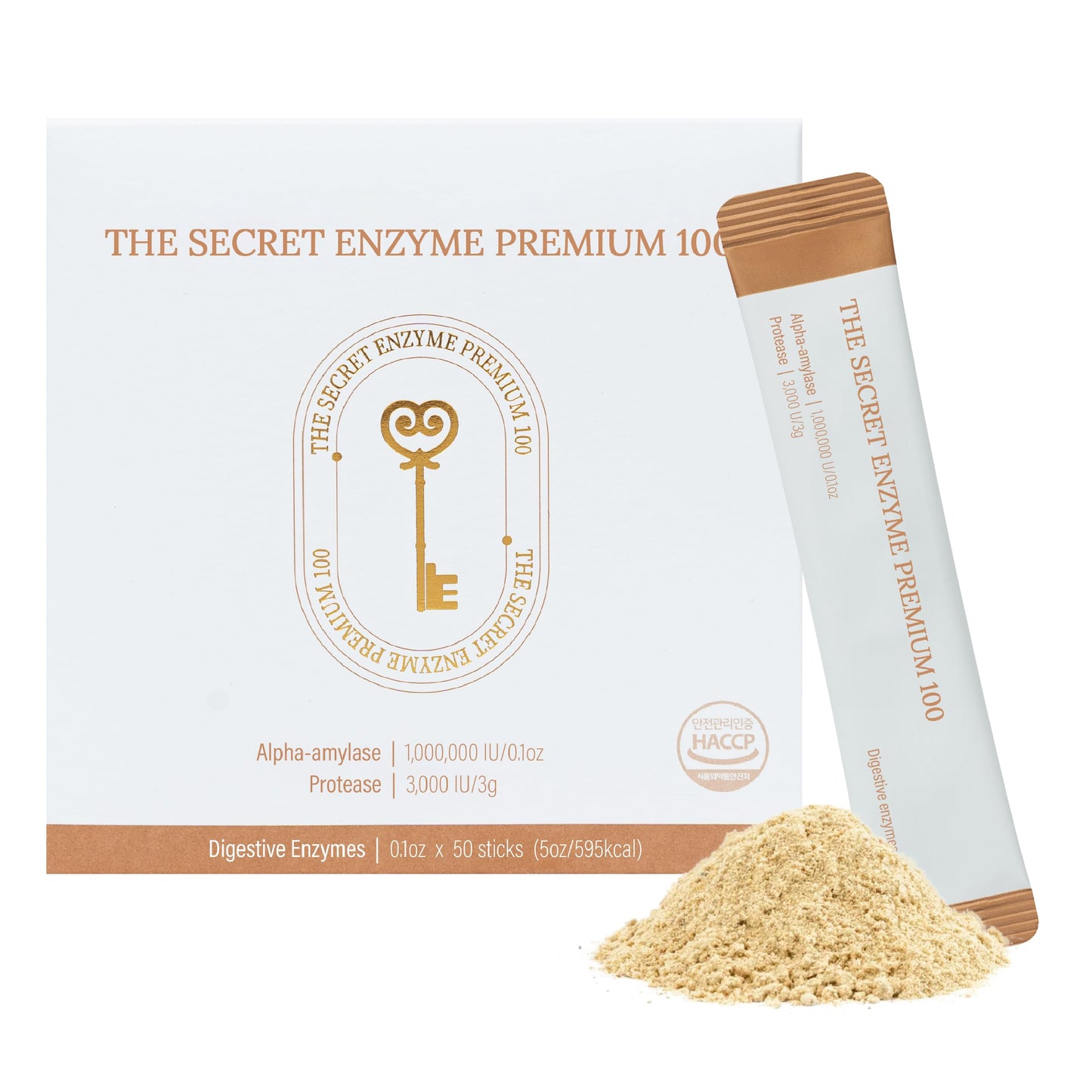 K-Nutra The Secret Enzyme 100 | Digestive Enzymes, Probiotics & ACV | 5.3oz (50 Sticks)