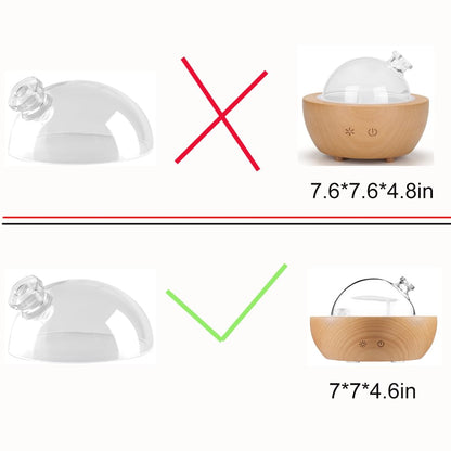 Kakoda Essential Oil Diffuser 2025 Glass Dome | Ultrasonic Diffuser with Mood Light