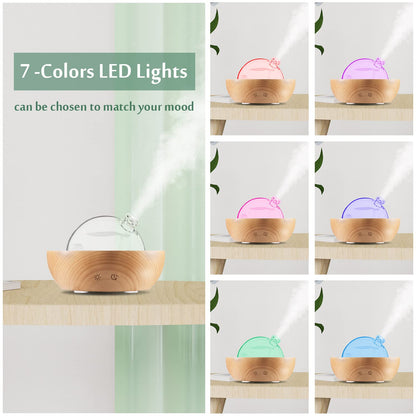 Kakoda Glass Essential Oil Diffuser | Wood Base + Bluetooth Speaker (2025)